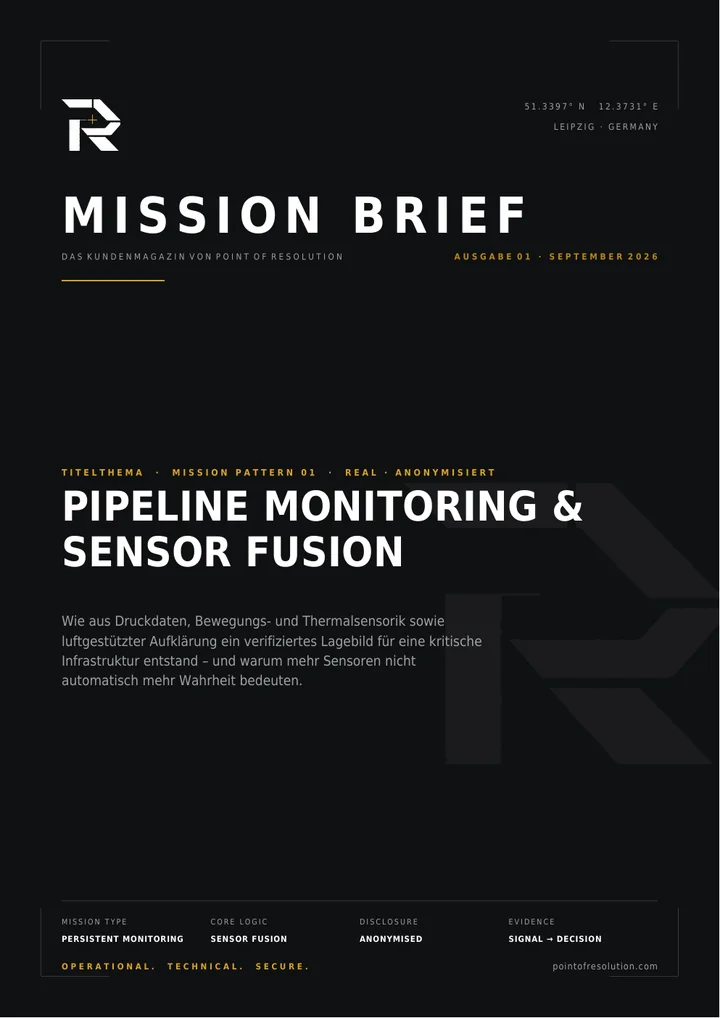 Cover MISSION BRIEF 01 – Pipeline Monitoring & Sensor Fusion